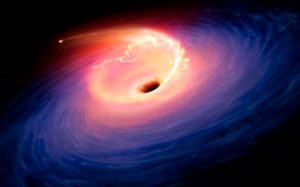 When galaxies collide, black holes eat
