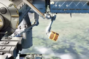 Deploy the space harpoon