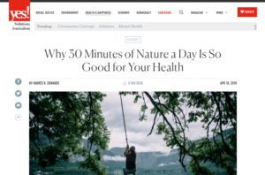 Why 30 Minutes of Nature a Day Is So Good for Your Health – Yes! Magazine