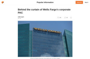 Behind the curtain of Wells Fargo’s corporate PAC