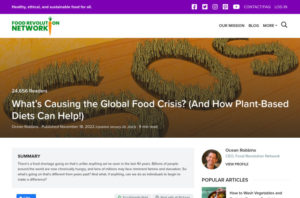 What’s Causing the Global Food Crisis? (And How Plant-Based Diets Can Help!)
