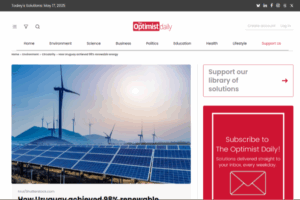 How Uruguay achieved 98% renewable energy | The Optimist Daily