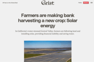 Farmers are making bank harvesting a new crop: Solar energy | Grist