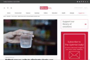 Belfast venues unite to eliminate single-use plastic cups | The Optimist Daily