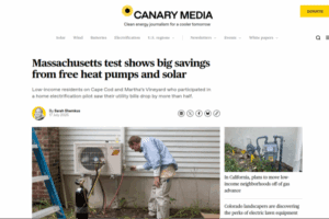 Massachusetts test shows big savings from free heat pumps and solar