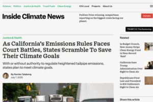 As California’s Emissions Rules Faces Court Battles, States Scramble To Save Their Climate Goals