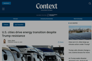 U.S. cities drive energy transition despite Trump resistance | Context