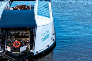 A solar-powered rubbish-eating boat? The vessel chomping plastic waste out of the sea | The Guardian
